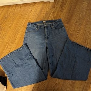 High Waist Wide Leg Denim